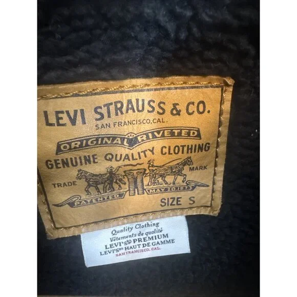 Levi’s Premium Sherpa Jacket Fresh Leaves Tan Black Men S Justin Timberlake